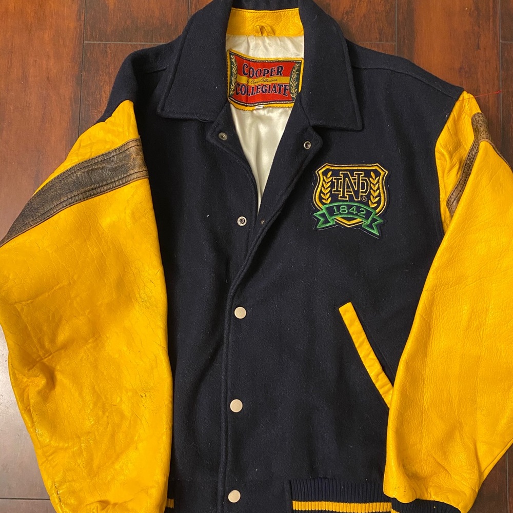 80’s Norte Dame Letterman Jacket Sz S